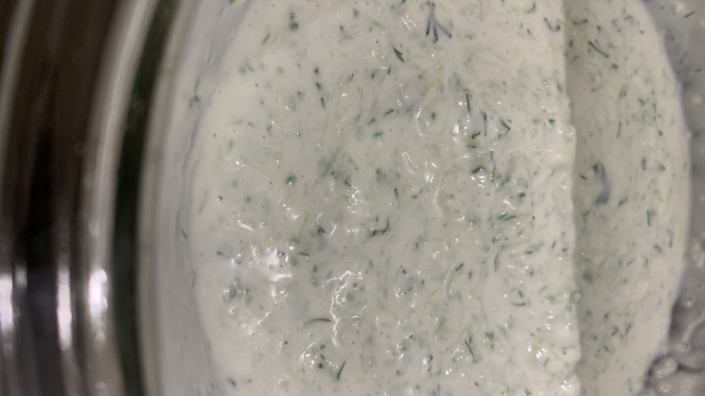 Completed Tzatziki Sauce